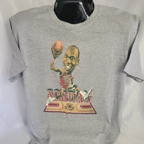 T-Shirt Uomo Larry Johnson Caricature &ndash; Nera &ndash; Personalizzabile &ndash; JJ3850